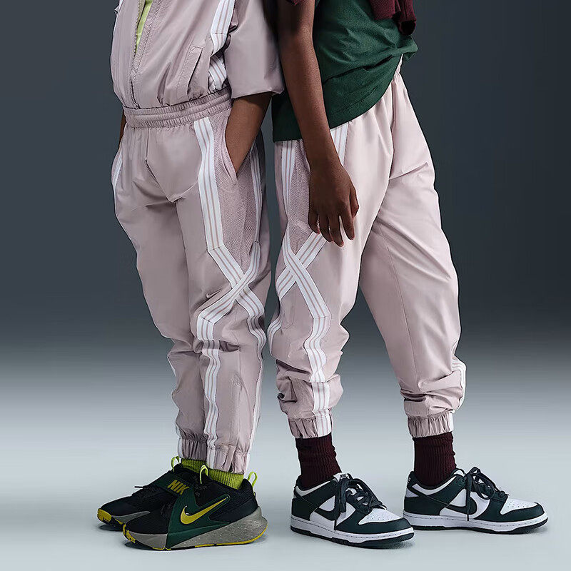 NIKE耐克男女大童透气防水篮球长裤宽松梭织休闲束脚运动裤FZ5237