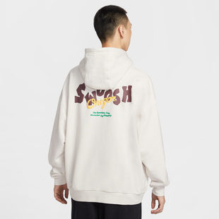 NIKE耐克男26春季新款后背印花休闲针织连帽套头衫运动卫衣IR0103