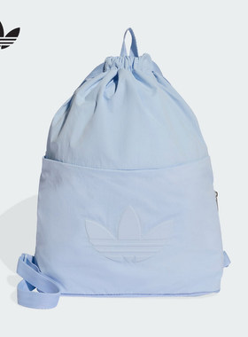 adidas阿迪达斯三叶草通勤男女款休闲运动束口袋双肩包夏季KE3540