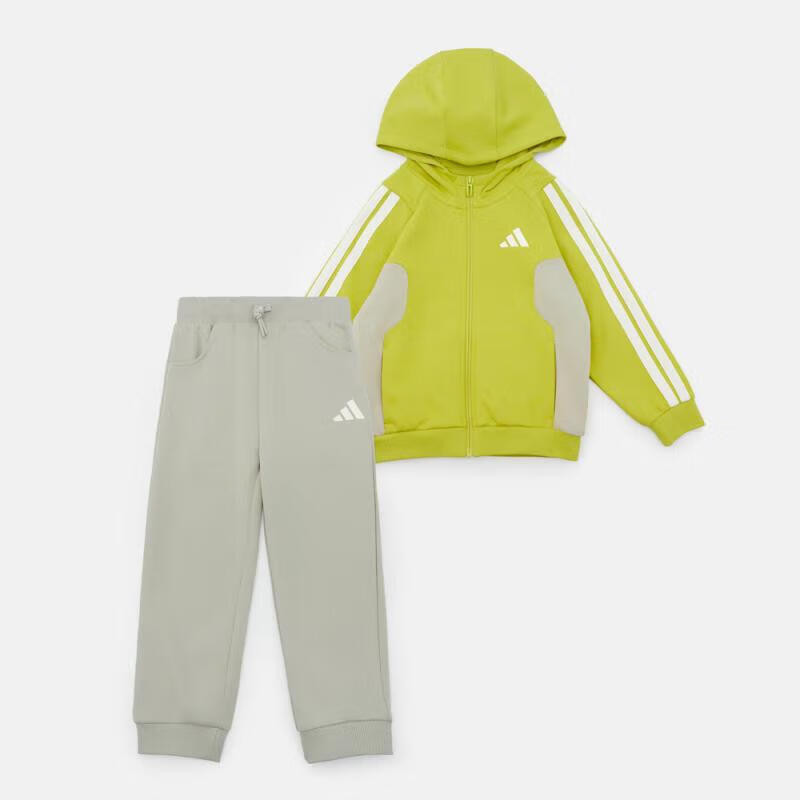 阿迪达斯男女童运动休闲外套套装