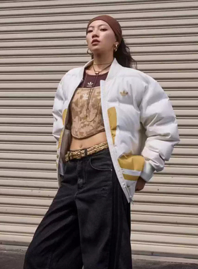 Adidas阿迪达斯三叶草保暖轻薄棒球领羽绒服JL8409/JL8410/JL8411