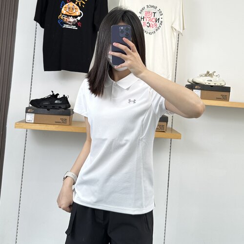 安德玛女速干短袖T恤运动Polo衫
