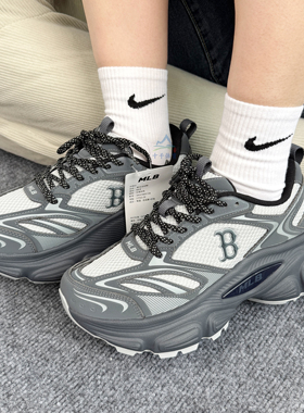 25秋季新款MLB运动鞋男女NY时尚休闲厚底增高赛博老爹鞋3ASHW015N