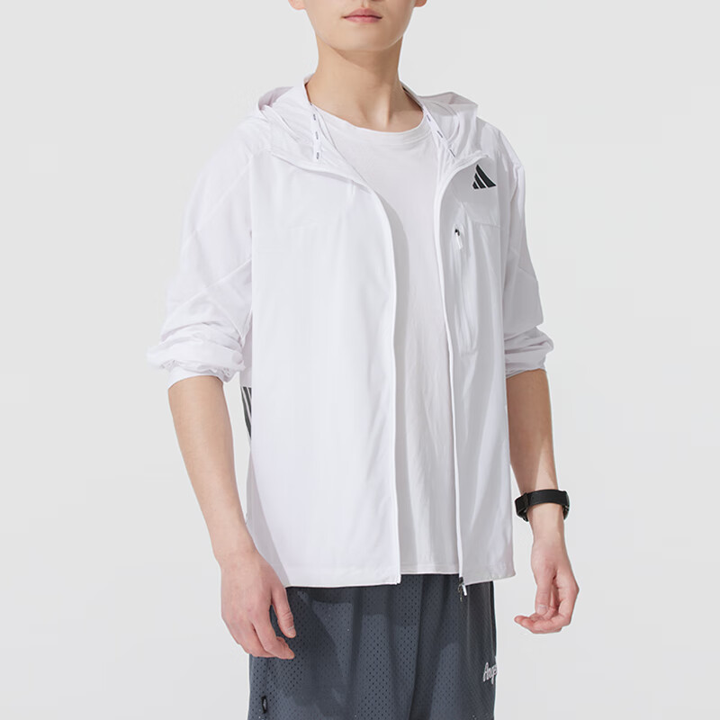 阿迪达斯男运动休闲连帽外套夹克