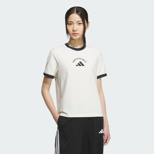 adidas阿迪达斯女休闲短款透气圆领短袖T恤KC0060/KC0058/KC0059