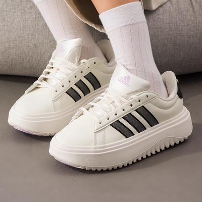 阿迪达斯女子低帮厚底运动鞋