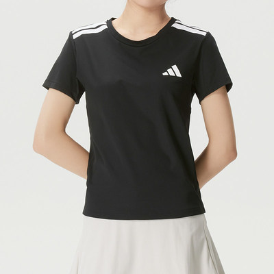 阿迪达斯女运动休闲透气短袖T恤