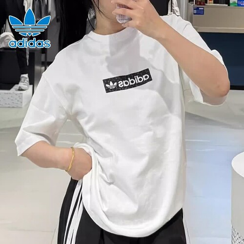 阿迪达斯三叶草女子运动短袖T恤