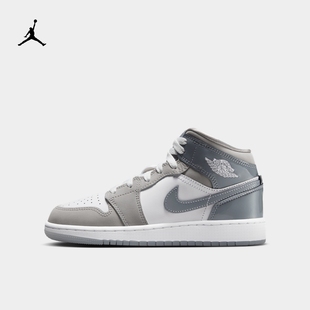 Jordan耐克AJ大童鞋男女童高帮篮球鞋NIKE AJ1儿童运动板鞋HF3193