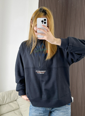 UA安德玛女25新款OG 96宽松健身运动透气休闲1/4拉链卫衣6010100