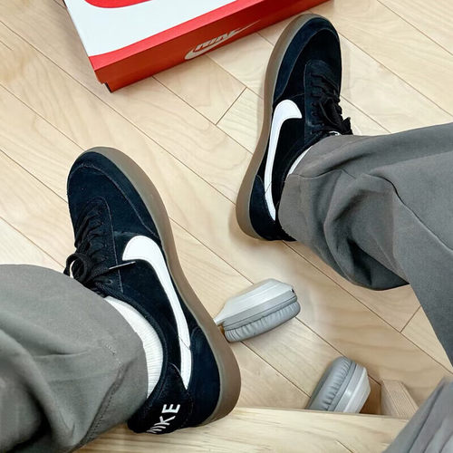 耐克男鞋运动休闲翻毛皮板鞋