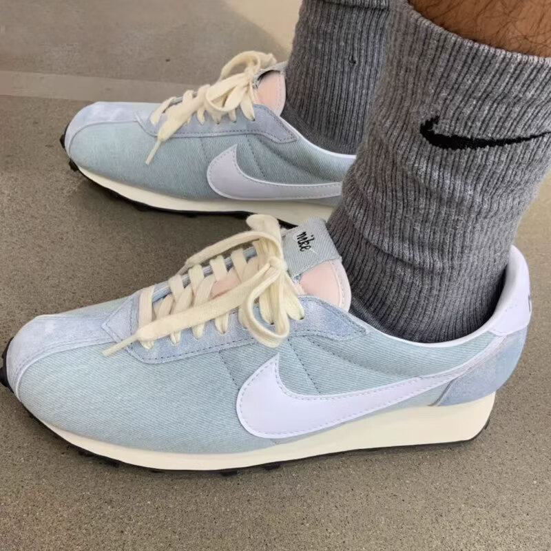 Nike耐克男子复古牛仔蓝白阿甘鞋