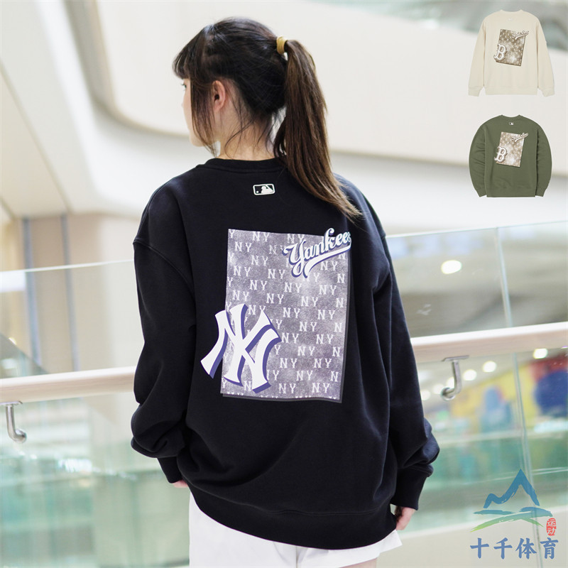 MLB男女复古圆领休闲套头卫衣