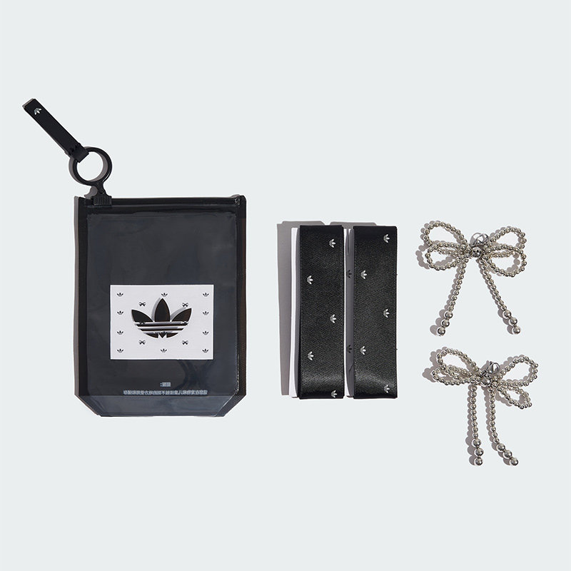 Adidas阿迪达斯三叶草可拆卸蝴蝶结鞋带装饰KG7130/KG7131/KG7132