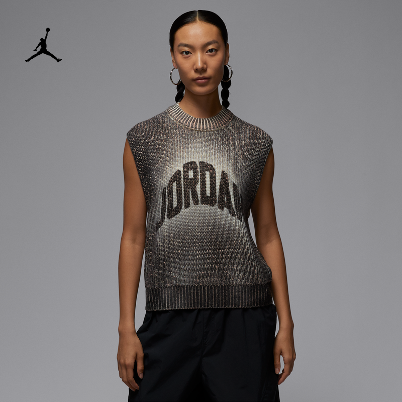 JORDAN耐克女子针织宽松无袖上衣