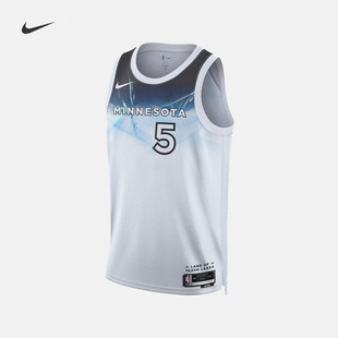 NIKE耐克明尼苏达森林狼队NBA男子运动训练背心无袖T恤球衣FQ4350