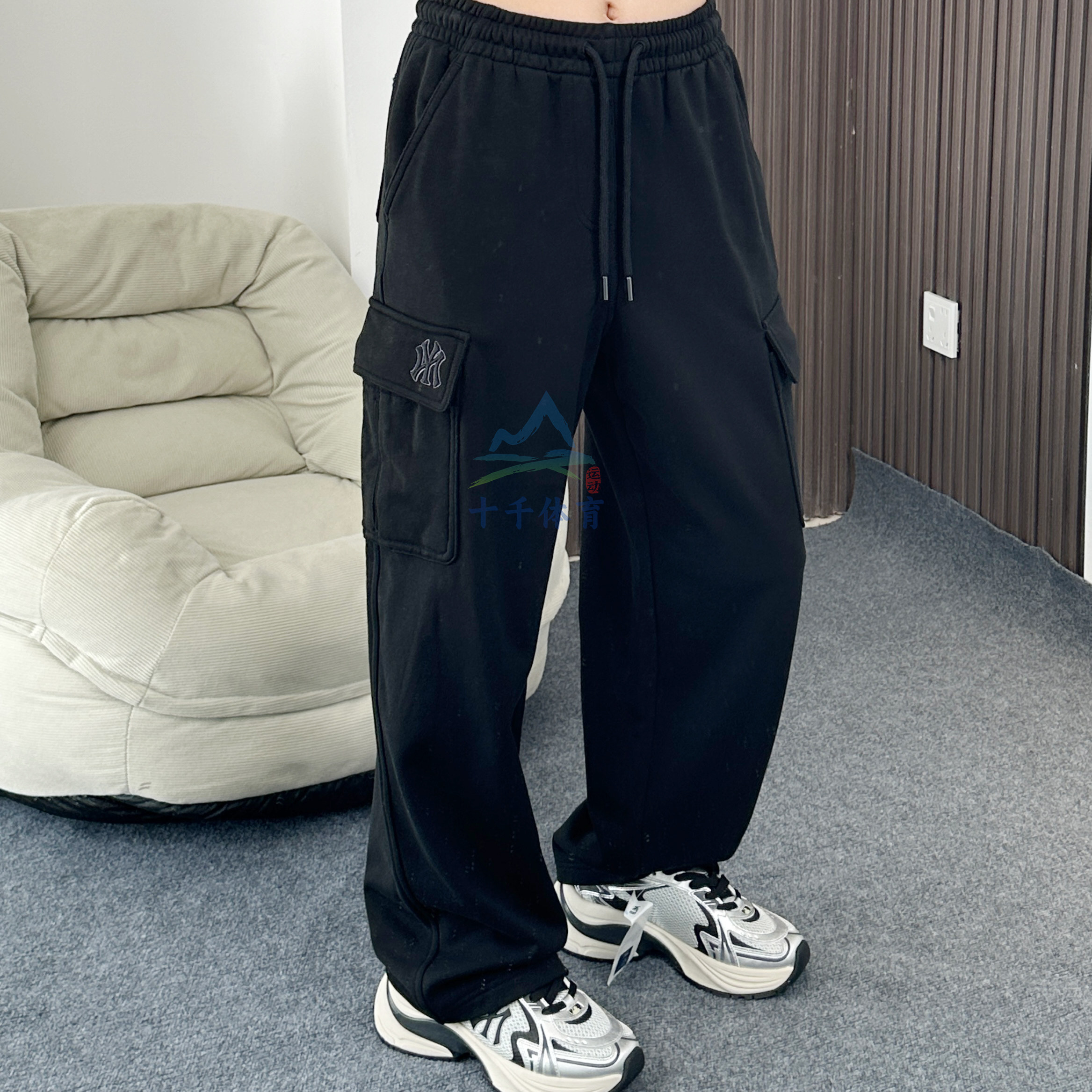 25秋季新款MLB运动裤男女NY工装阔腿裤针织直筒休闲长裤3APTB0354,运动服/休闲服装,运动长裤,淘宝优惠券,粉丝福利购,淘宝优惠卷