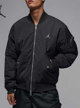 Nike耐克Air Jordan棉服男子立领休闲时尚百搭刺绣运动外套FZ6432