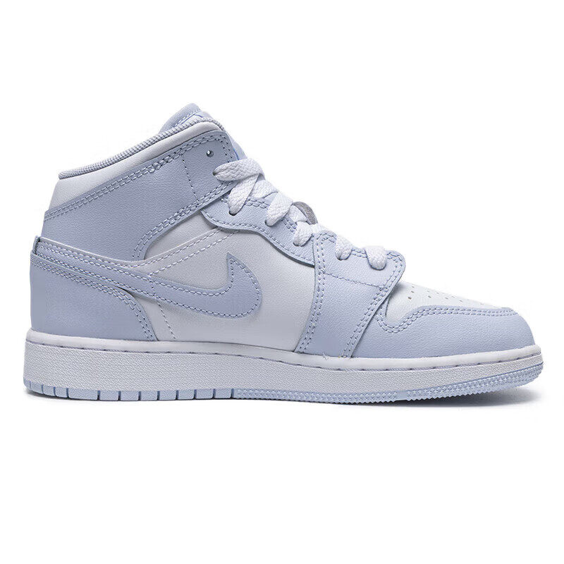 NIKE耐克运动鞋女子大童AJ 1 MID (GS)时尚高帮复古篮球鞋FD8780