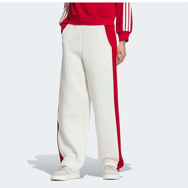 阿迪达斯女子宽松直筒运动休闲裤