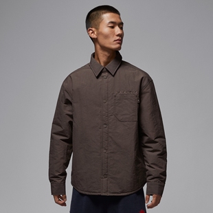 耐克JORDAN男子25冬季 运动休闲梭织透气翻领夹克外套上衣IM9720