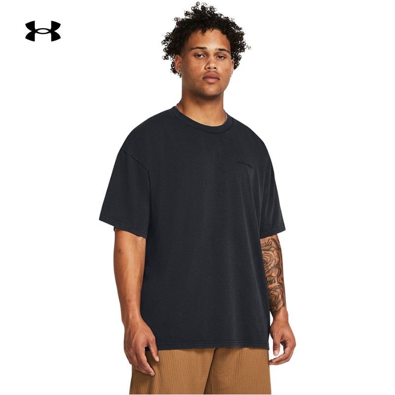 UA安德玛男子圆领透气高克重宽松训练运动短袖T恤上衣1385573,运动服/休闲服装,运动T恤,淘宝优惠券,粉丝福利购,淘宝优惠卷