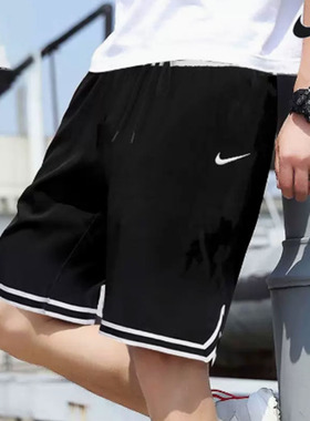 Nike耐克短裤男裤2024夏季新款篮球运动裤休闲裤透气五分裤DH7161