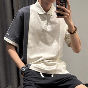 开衩翻领短袖 NIKE耐克男子纯棉高尔夫POLO衫 T恤HM5650 新款 25秋季