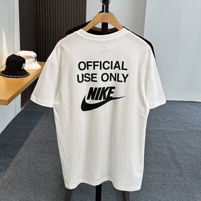 Nike耐克男字母印花棉质短袖T恤