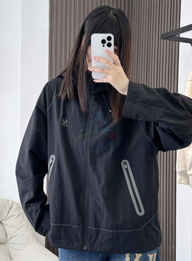 25秋季新款MLB冲锋衣外套男女NY明线连帽休闲运动夹克3AWJB0454