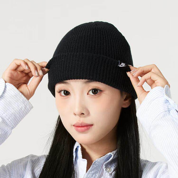 耐克NIKE男女冬季新款户外运动帽针织毛线帽休闲保暖绒线帽HF0176