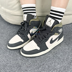 25冬季新款Jordan耐克乔丹AIR JORDAN 1 MID SE 男子运动鞋HV4091