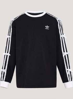 adidas阿迪达斯三叶草女大童时尚运动休闲圆领套头长袖上衣KW1292