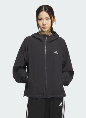 adidas阿迪达斯女子连帽外套MUST HAVES梭织夹克KC0028/KC0026