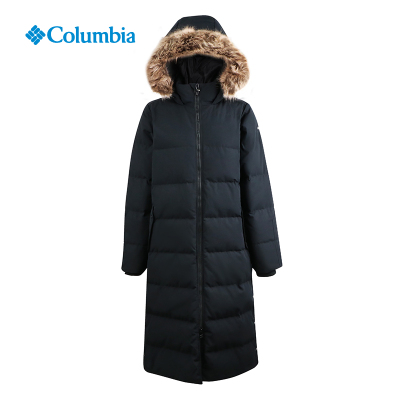 哥伦比亚户外中长款保暖羽绒服女