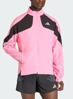 阿迪达斯外套男26春季新款ADIZERO T JKT M运动夹克外套KC1237