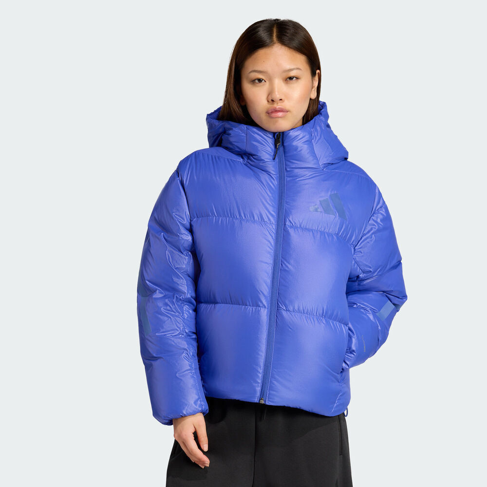 adidas阿迪达斯新款冬季女保暖舒适连帽休闲运动羽绒服外套JW1517