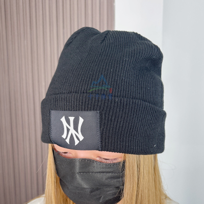 MLB毛线帽男女保暖针织帽冷帽