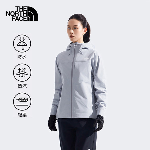北面女硬壳防水冲锋衣秋冬户外