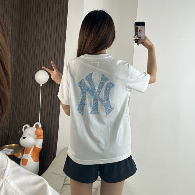 MLB短袖男女NY大标印花凉感T恤