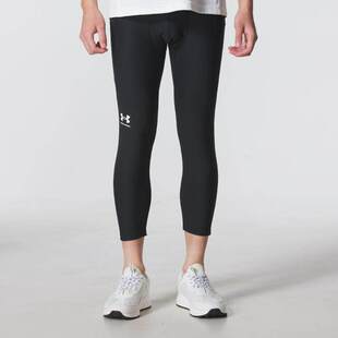 UA安德玛紧身裤男26春季健身训练运动中长裤黑色跑步短裤6016183