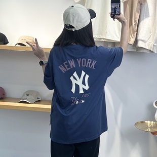 25新款 情侣NY字母印花圆领运动休闲T恤14529284 NewEra纽亦华短袖