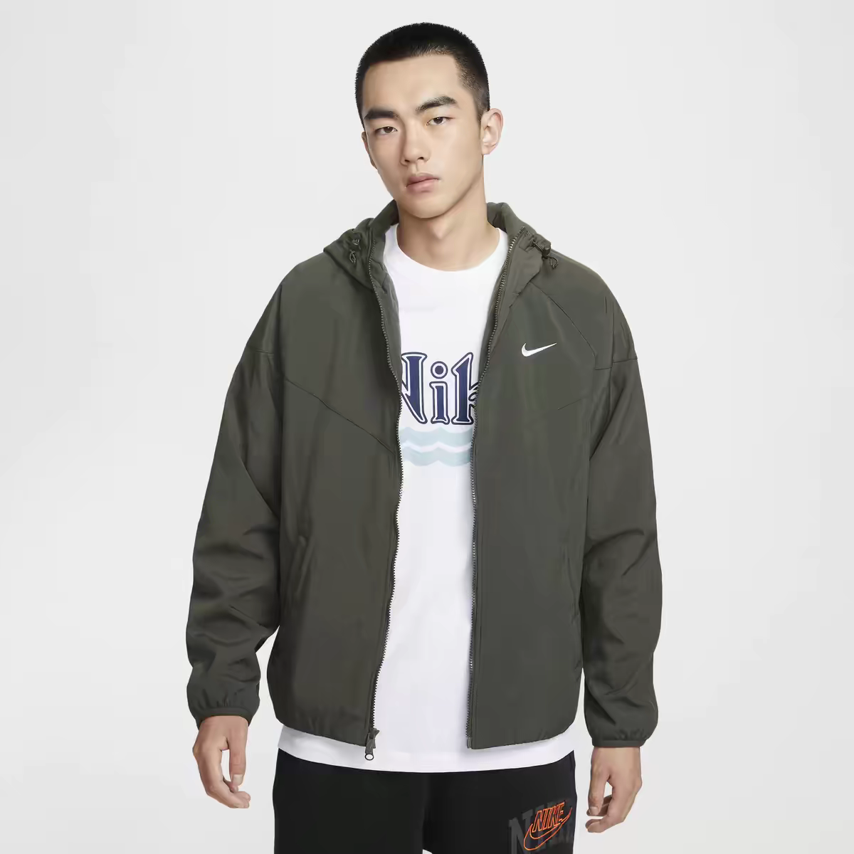 耐克男子连帽夹克OUTLETS WINDRUNNER风行者摇粒绒里料外套HV1065