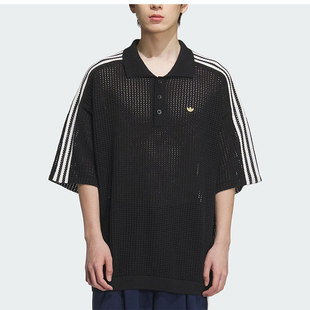 Adidas阿迪达斯三叶草男士休闲针织运动短袖KE5814/KE5815/KF0403