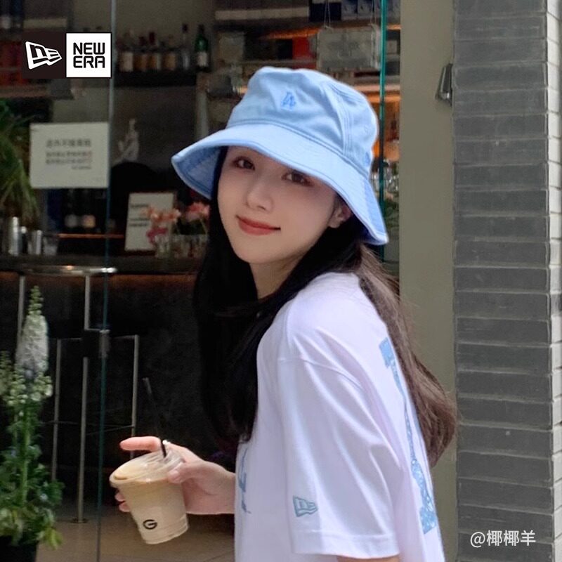 NewEra纽亦华男女MLB防晒透气UPF50遮阳大檐渔夫帽盆帽12884725