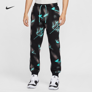 Nike耐克男子25秋冬莫兰特运动篮球印花针织束脚长裤 HV3383 卫裤