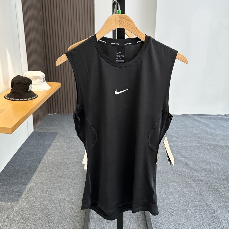 NIKE耐克健身服背心男款运动跑步训练篮球速干快干无袖T恤FB7915