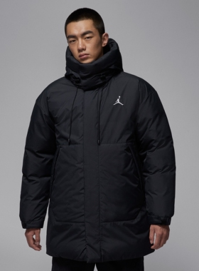 25冬季新款JORDAN耐克乔丹男子轻便保暖防泼水羽绒服外套HV0539