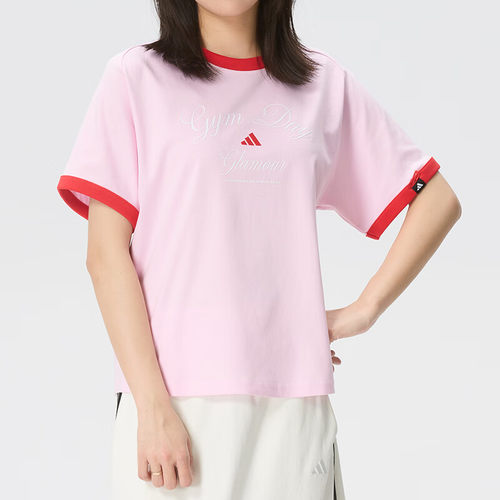 阿迪达斯女透气短袖T恤夏季