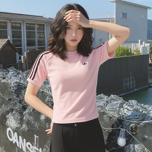 阿迪达斯三叶草短袖女棉运动T恤